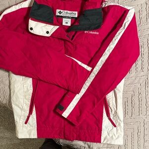 Columbia Crimson and Ivory Outdoor Jacket